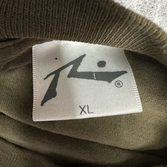 Vintage Y2K Ripzone Skull Shirt Mens XL Short Sleeve Crew Neck Pullover Brown - Picture 6 of 9